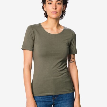 Dames T-shirt jersey essentials grijs