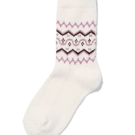 Dames crewsokken Noors beige
