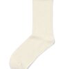 Dames crewsokken pailletten beige