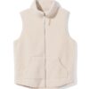 Dames sherpa bodywarmer creme