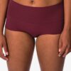 Dames tailleslip smoothing donkerrood