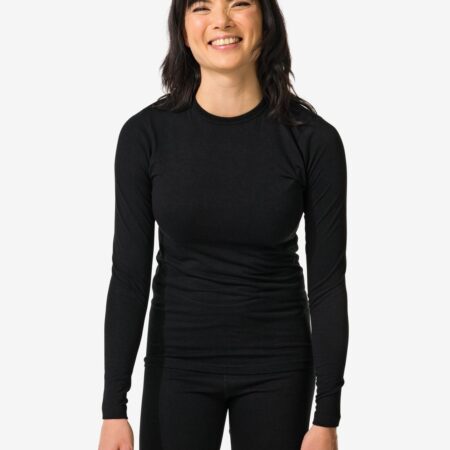 Dames thermoshirt zwart