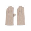 Dames touchscreen handschoenen met wol taupe