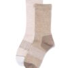 Dames wandelsokken - 2 paar taupe