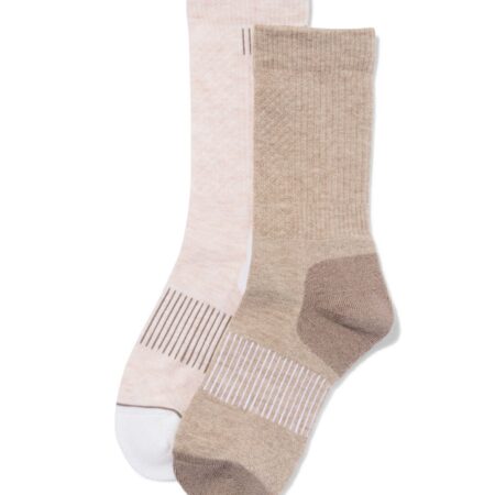 Dames wandelsokken - 2 paar taupe