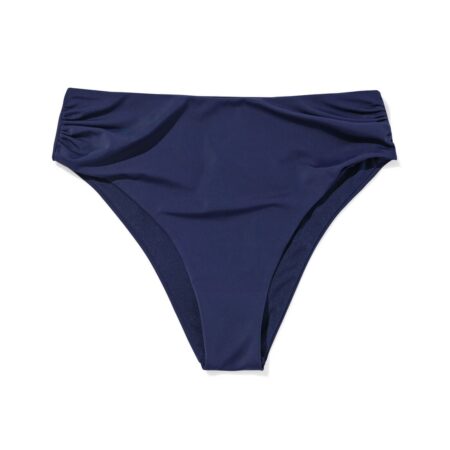 Damesbikinibroekje Dana hoog donkerblauw