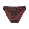 Damesbikinibroekje Mila zebra chocoladebruin