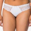 Damesboxer katoen everyday tailleband strepen wit