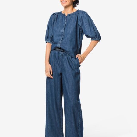 Damesbroek Suzy denim donkerdenim
