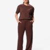 Damesbroek comfy fit lounge donkerbruin