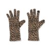 Dameshandschoenen met touchscreen tip luipaard multi1