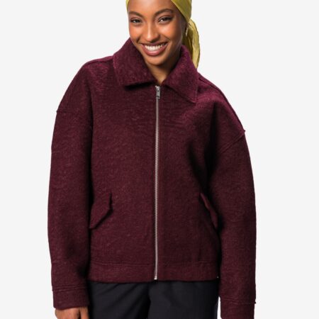 Damesjas Jazzy bomber bordeauxrood