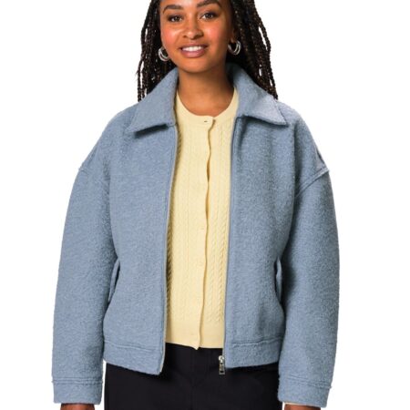 Damesjas Jazzy bomber middenblauw