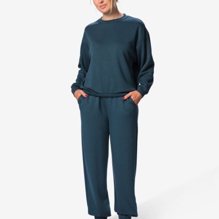 Damesjoggingbroek comfy fit donkerblauw