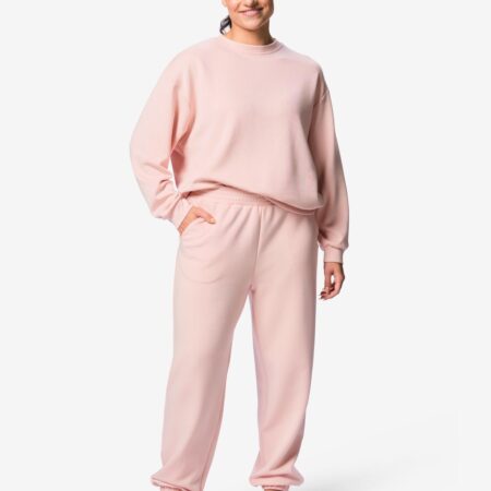 Damesjoggingsbroek comfy fit lichtroze