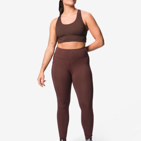 Damessportlegging donkerbruin