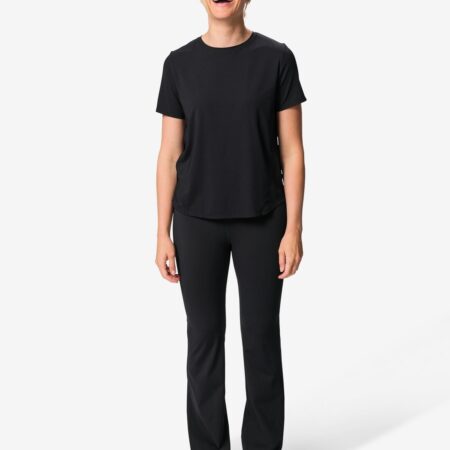 Damessportlegging flared fit zwart