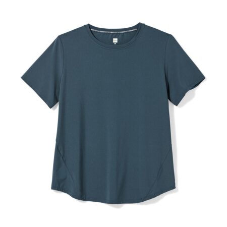 Damessportshirt donkerblauw