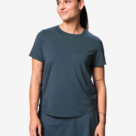 Damessportshirt donkerblauw