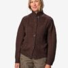 Damesvest Zelda kabel grofgebreid bruin