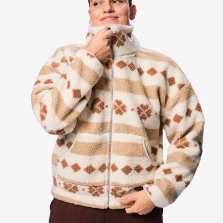 Damesvest sherpa creme