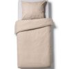 Dekbedovertrek 140x200/220cm flanel melange greige (grijs)