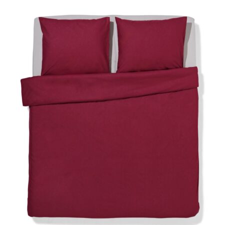 Dekbedovertrek 200x200/220cm zacht katoen rood