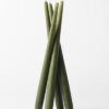 Dinerkaarsen ⌀2x17cm gotisch groen - 4 stuks (groen)