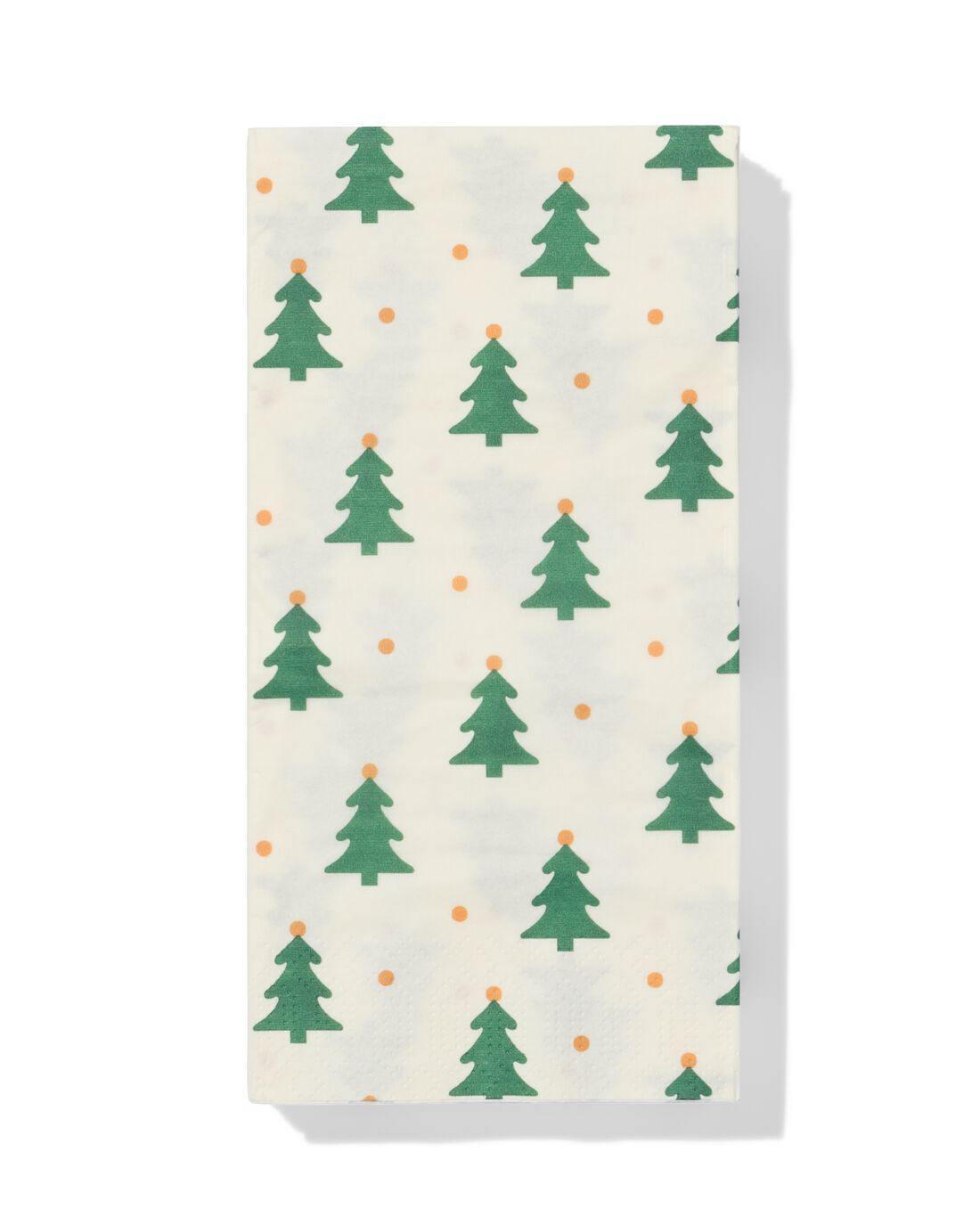 Dinerservetten 33x33cm papier kerstboom - 20 stuks