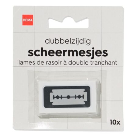 Dubbelzijdige scheermesjes navulling - 10 stuks