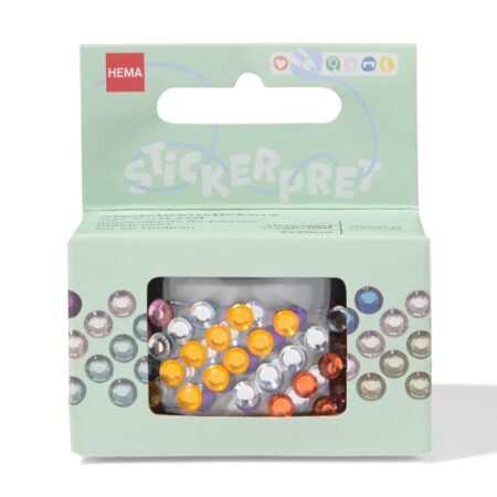 Edelsteenstickers op rol 90cm - 2 stuks