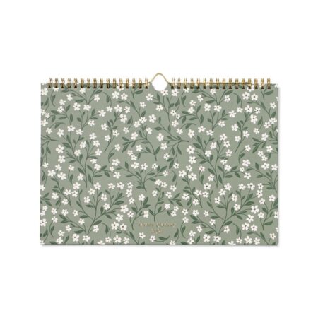 Familieplanner 2027 31x21cm bloemen (groen)