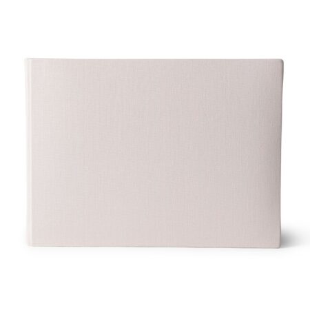 Gastenboek 24x18x2cm beige