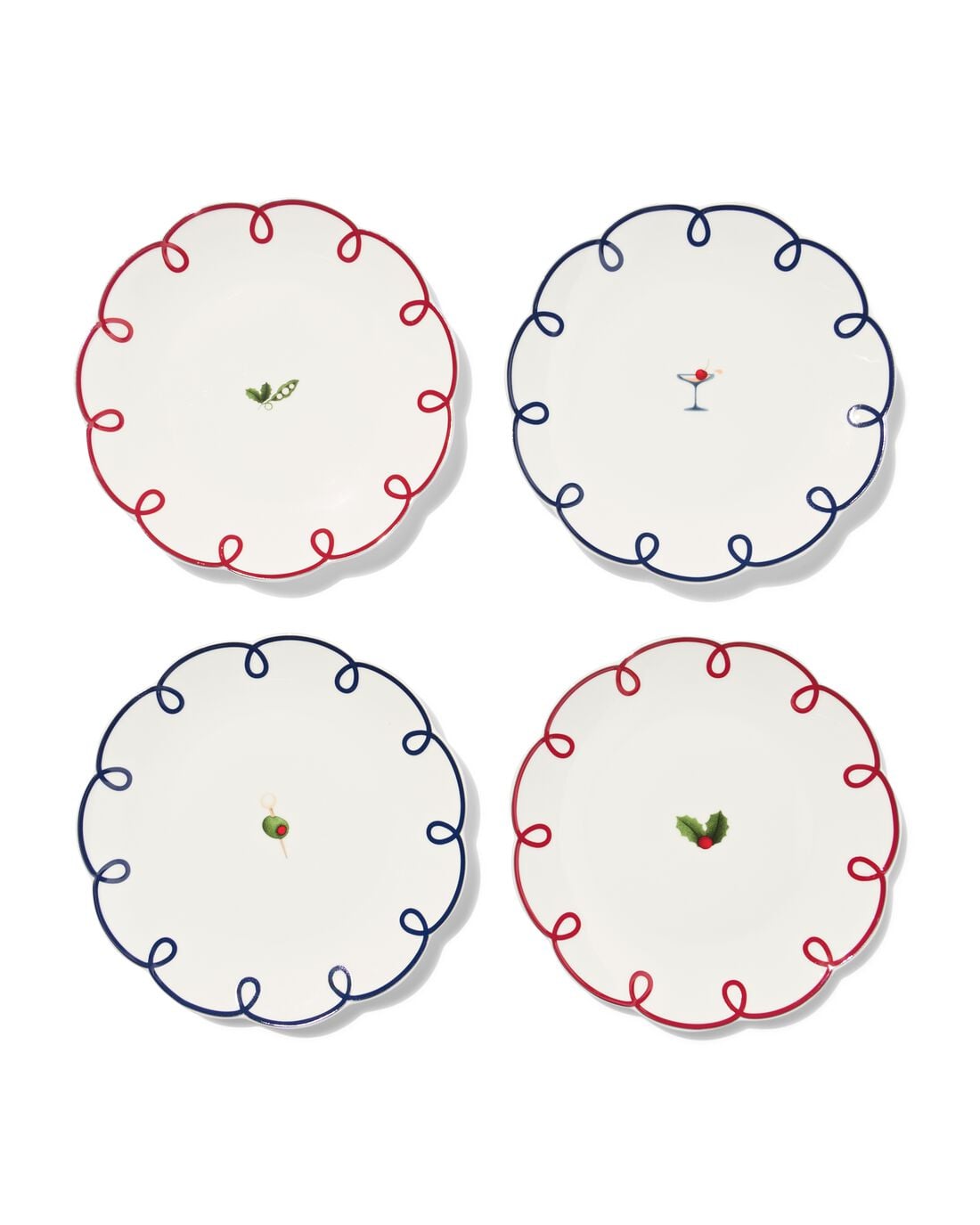 Gebaksbord ⌀20cm keramiek kerst