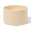 Geurkaars ⌀11x7cm keramiek sinaasappel-cederhout (naturel)