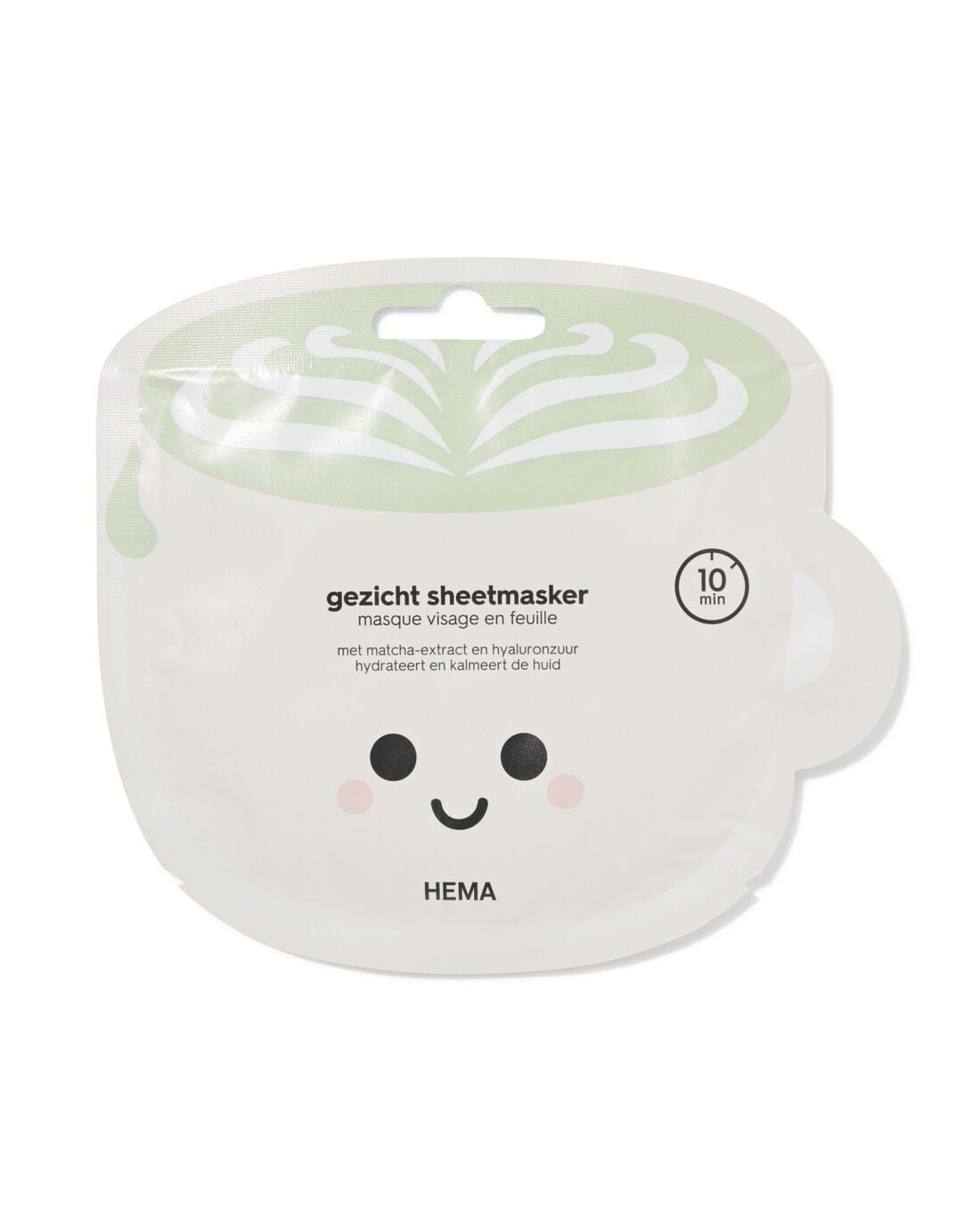 Gezicht sheetmasker sheet matcha