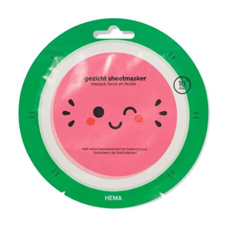 Gezicht sheetmasker watermeloen
