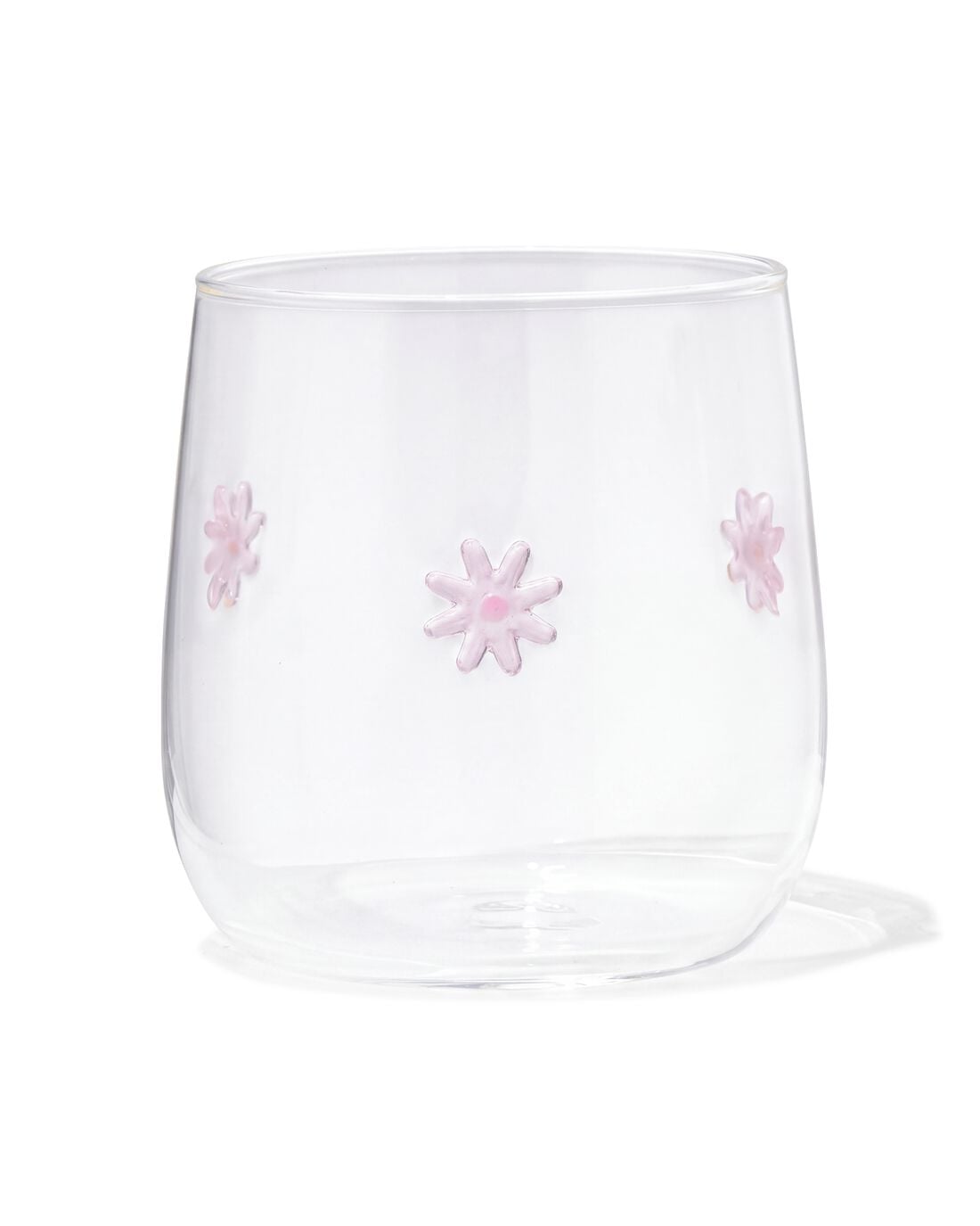 Glas 360ml bloemen