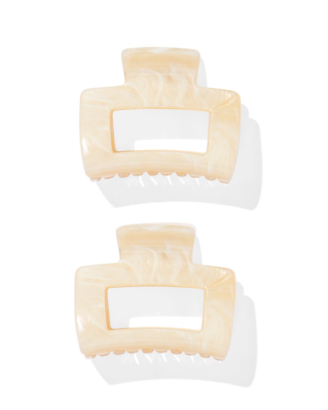 Haarklemmen 5 cm - 2 stuks marmer