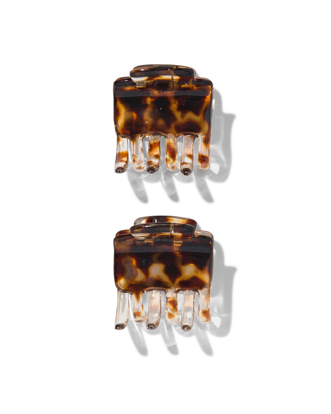Haarklemmen schildpad 4cm - 2 stuks