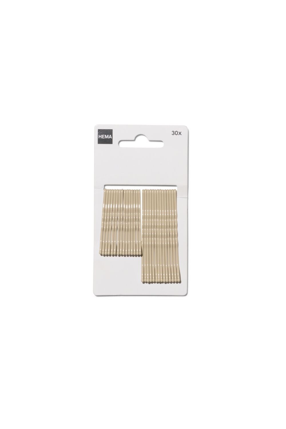 Haarschuifjes beige 30 stuks