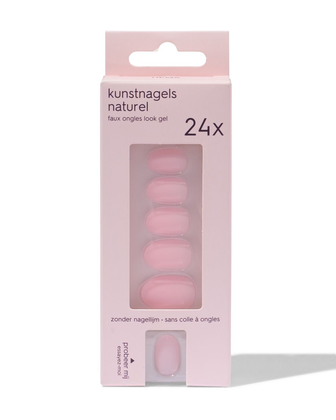 Herbruikbare kunstnagels ovaal - 24 stuks