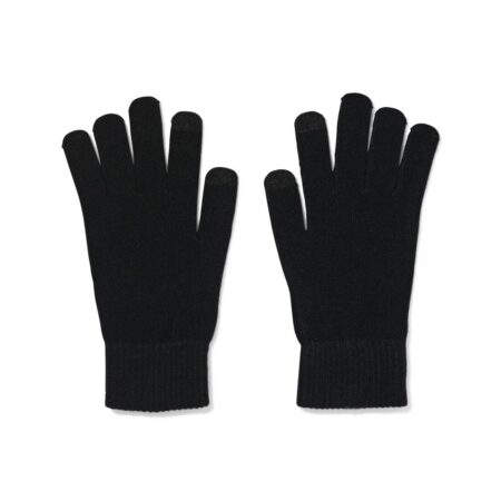 Heren handschoenen met touchscreen gebreid (zwart)