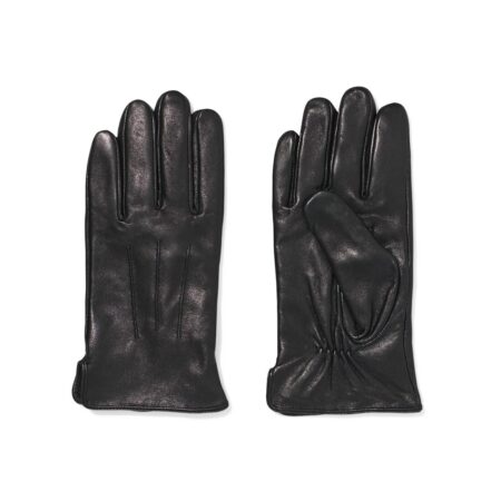 Herenhandschoenen leer zwart
