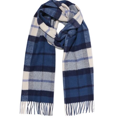 Herensjaal ruiten (blauw)