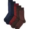 Herensokken visgraat - 5 paar blauw