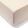 Hoeslaken 160x200cm hotel katoen percal beige