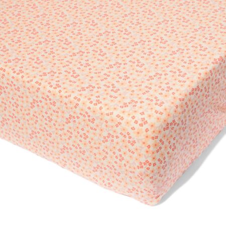 Hoeslaken ledikant 60x120cm bloemen