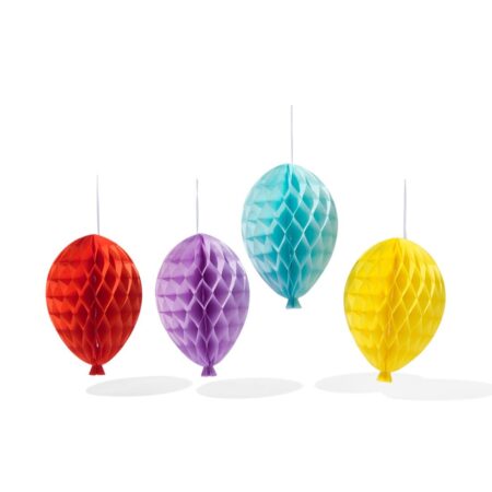 Honeycomb ballon 4 stuks