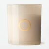 Kaars in glas ⌀8x9cm letter O (creme)